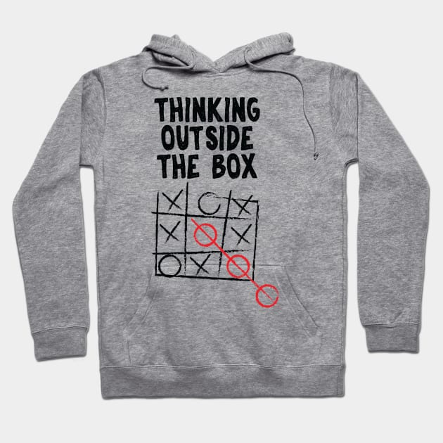 Think Outside The Box print Neurodiversity Hoodie by theodoros20